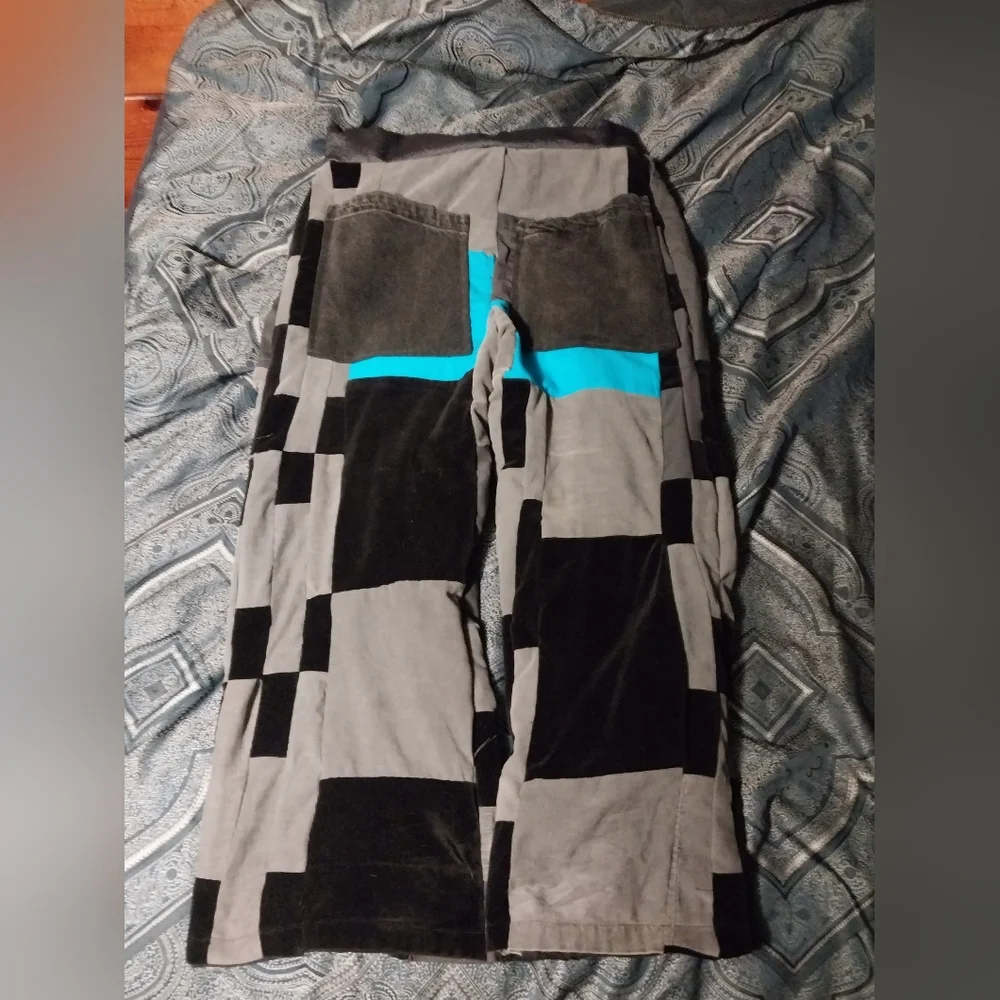 Handmade patchwork pants - Picture 2 of 7